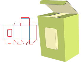 Lock bottom tube box, color box, paper corrugated paper box, packaging structure design, packaging box structure, packaging design, cosmetic packaging, cosmetic packaging design, electronic product