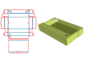 Flip box, flip-top box on both sides, packaging carton design, color box card-only, corrugated carto