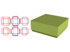 The gray board of covered box V-groove, floor box half-through, inner fold, inner sticker optional, cover height adjustable