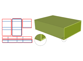 Box shell gray board V-groove, Inner box edging, paper-covered edging, Inner box paper mounting border