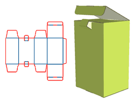 Double insert box, lock buckle, concealed/flat buckle, cover bottom lock design, color box, cardboard corrugated pit carton, packaging structure design, packaging box structure, packaging design, cosm